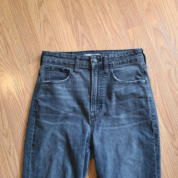 MADEWELL THE CURVY PERFECT VINTAGE JEANS high waist stretch ankle sz 27T - Picture 3 of 7